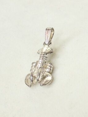 Lobster 925 Sterling Silver Pendant Fine Beach Ocean Sea Life Jewelry